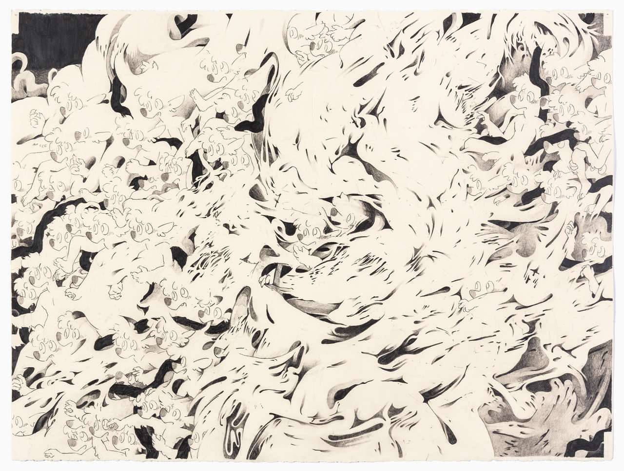 2017 Body (3) | 22″×30″ paper, graphite. 2017.