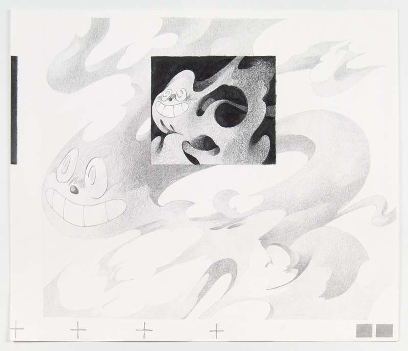 Hand-Altered | 18″×21″ paper, graphite. 2020.