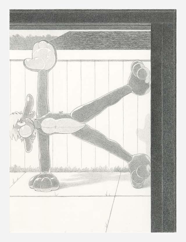 Étant Donnés | 9″×12″ paper, graphite. 2024.